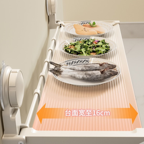 束豐吸盤式廚房置物架免打孔收納架折曡壁掛備菜調料架太空鋁上牆 束豐吸盤式廚房置物架免打孔收納架折曡壁掛備菜調料架太空鋁上牆