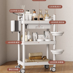 美容院手推工具車小氣泡小推車收納架護理儀器理髮店車