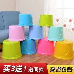 小圓凳子塑膠凳子板凳兒童家用矮凳大人加厚圓形北歐膠幼兒園椅子