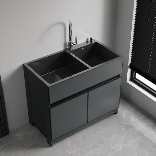 不鏽鋼水槽櫃陽台洗衣櫃浴室櫃家用廚房洗菜盆蜂窩鋁洗手池洗衣池 不鏽鋼水槽櫃陽台洗衣櫃浴室櫃家用廚房洗菜盆蜂窩鋁洗手池洗衣池