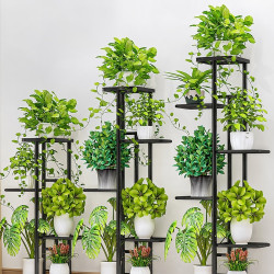 花架子室內家用鐵藝花盆置物架客廳落地式陽台綠蘿植物擺放架