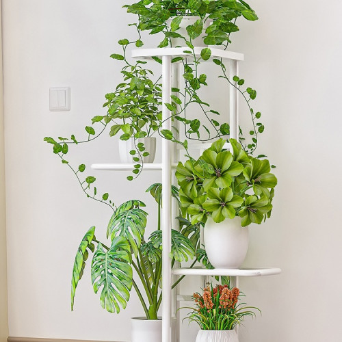 花架子室內家用鐵藝花盆置物架客廳落地式陽台綠蘿植物擺放架 花架子室內家用鐵藝花盆置物架客廳落地式陽台綠蘿植物擺放架