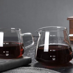 手沖咖啡分享壺家用高硼矽耐熱防爆玻璃滴濾式分享壺手沖壺加厚款