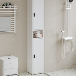 衛生間夾縫收納櫃浴室高櫃窄小邊櫃置物櫃防水儲物櫃立櫃角櫃落地