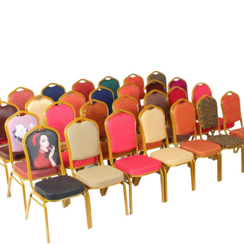 酒店椅子飯店餐桌椅宴會椅皮革婚慶椅金屬飯店椅活動會議椅