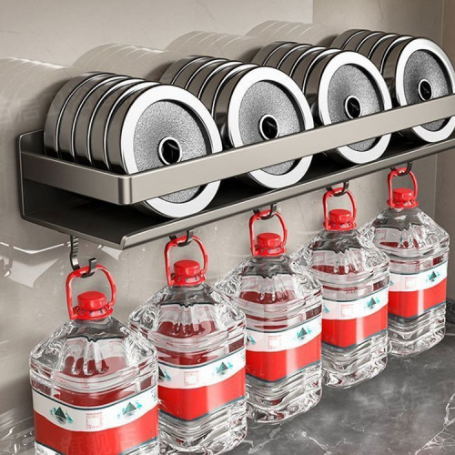 廚房置物架調味料品罐收納架子牆上免打孔壁掛式調料架放置移動無 廚房置物架調味料品罐收納架子牆上免打孔壁掛式調料架放置移動無