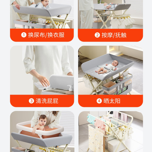 巴布貓嬰兒尿布台護理台多功能可折曡洗澡寶寶床上新生兒換尿布台 巴布貓嬰兒尿布台護理台多功能可折曡洗澡寶寶床上新生兒換尿布台