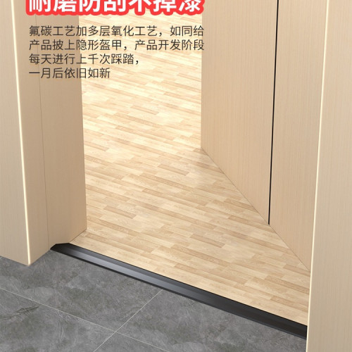 門檻高低落差壓條鋁合金木地板磁磚收口條過道門口門下金屬壓邊條