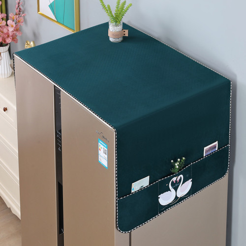 冰箱防塵布嬰兒絨防塵蓋布雙門單門洗衣機雙開門防滑單開門 冰箱防塵布嬰兒絨防塵蓋布雙門單門洗衣機雙開門防滑單開門