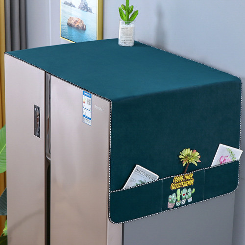 冰箱防塵布嬰兒絨防塵蓋布雙門單門洗衣機雙開門防滑單開門 冰箱防塵布嬰兒絨防塵蓋布雙門單門洗衣機雙開門防滑單開門