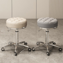 理髮店剪髮椅大工凳旋轉升降圓凳子家用滑輪美髮店髮廊美容凳