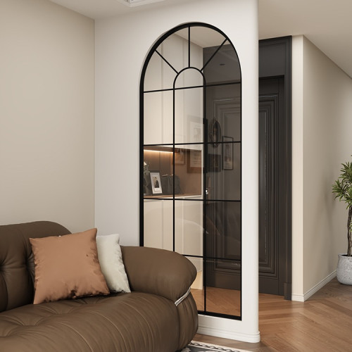 法式復古玻璃屏風客廳奶油風鐵藝隔斷假窗戶創意拱門玄關遮擋裝飾 法式復古玻璃屏風客廳奶油風鐵藝隔斷假窗戶創意拱門玄關遮擋裝飾