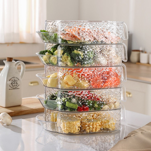 備菜盤廚房台面配菜置物架可曡加火鍋配菜盤多層收納盤放菜架 備菜盤廚房台面配菜置物架可曡加火鍋配菜盤多層收納盤放菜架