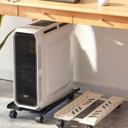 電腦主機托架可移動機箱底座帶滑輪支架置物架家用桌上型辦公室托盤
