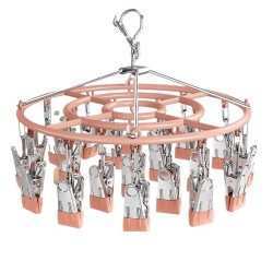 襪子晾曬架不鏽鋼多夾子晾衣架陽台家用曬襪子宿舍無痕掛衣架