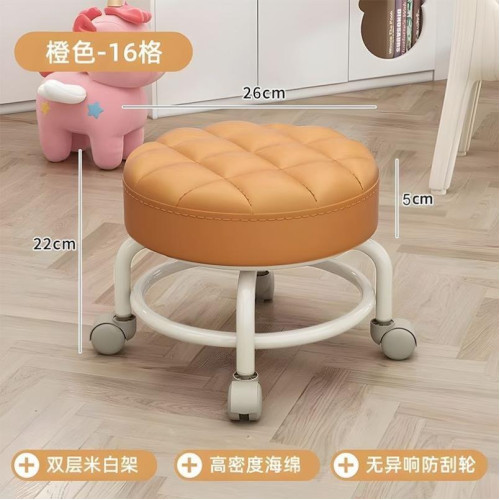 萬向輪小凳子家用滑輪矮凳兒童板凳小椅子帶輪移動圓凳客廳沙發凳 萬向輪小凳子家用滑輪矮凳兒童板凳小椅子帶輪移動圓凳客廳沙發凳