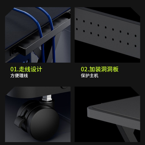 海景房桌上型主機箱支架開放式主機托架兩層可移動電腦桌底座置物架 海景房桌上型主機箱支架開放式主機托架兩層可移動電腦桌底座置物架