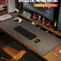 皮革滑鼠墊號電腦桌墊辦公桌面滑鼠墊鍵盤墊子電競遊戯感
