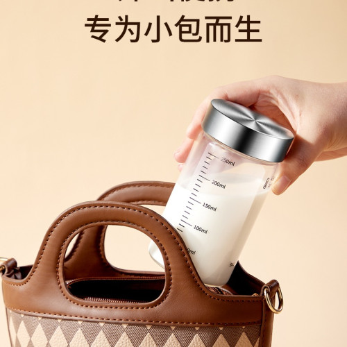 牛奶瓶玻璃酸奶熱鮮奶裝奶粉的瓶子微波爐可加熱兒童喝帶刻度 牛奶瓶玻璃酸奶熱鮮奶裝奶粉的瓶子微波爐可加熱兒童喝帶刻度