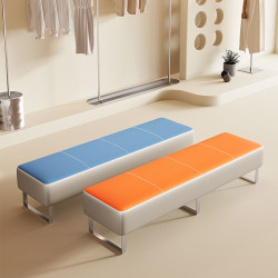 理髮店等候沙發服裝店鞋店窄款試鞋凳早教診所休息區長條沙發