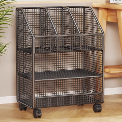 書架落地置物架學生桌邊兒童繪本可移動收納櫃辦公室文件儲物書櫃