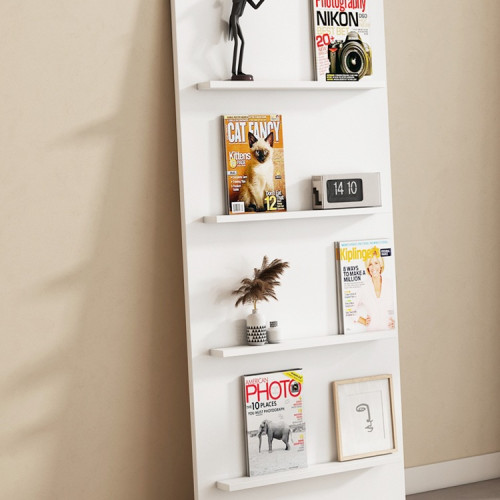 落地書架北歐ins書架靠牆收納架報刊繪本展示架多層網紅雜志 落地書架北歐ins書架靠牆收納架報刊繪本展示架多層網紅雜志