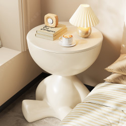 【免運】床頭櫃臥室家用2025新款創意奶油風邊幾小型感網紅床邊置物架