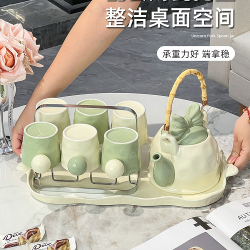 喬遷新居結婚陶瓷水具套裝禮物家用感水杯茶壺茶杯新婚禮物無 喬遷新居結婚陶瓷水具套裝禮物家用感水杯茶壺茶杯新婚禮物無