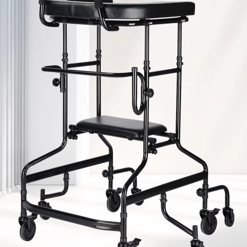 老人學步車康復走路可坐中風偏癱輔助訓練行走防摔站立手推車 老人學步車康復走路可坐中風偏癱輔助訓練行走防摔站立手推車