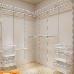 步入式金屬衣櫃衣帽間開放式衣櫃貨架可臥室家用衣櫥置物鋼