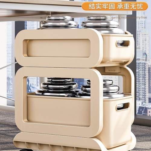 書包置物架可移動小推車書本收納架家用多層學生放書包滑輪櫃 書包置物架可移動小推車書本收納架家用多層學生放書包滑輪櫃