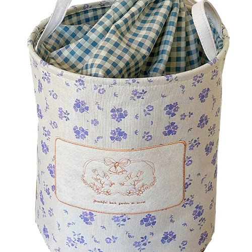 布藝刺綉收納箱車用零食雜物收納筐衣服束口防塵髒衣桶陽台髒衣桶 布藝刺綉收納箱車用零食雜物收納筐衣服束口防塵髒衣桶陽台髒衣桶