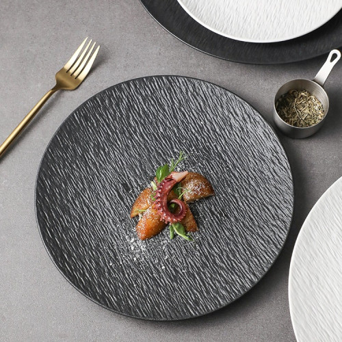 陶瓷牛排餐盤感西餐盤子圓形盤家用牛扒盤意面盤酒店個性菜盤 陶瓷牛排餐盤感西餐盤子圓形盤家用牛扒盤意面盤酒店個性菜盤