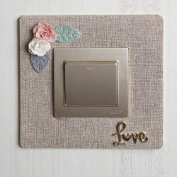 開關裝飾牆貼保護套布藝燈開關插座防塵罩邊框套牆壁燈開關保護貼