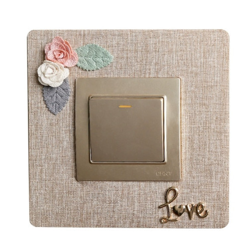 開關裝飾牆貼保護套布藝燈開關插座防塵罩邊框套牆壁燈開關保護貼 開關裝飾牆貼保護套布藝燈開關插座防塵罩邊框套牆壁燈開關保護貼