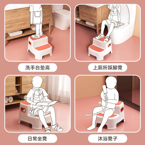 兒童洗漱台踩凳防滑腳踏樓梯馬桶小寶寶洗臉洗手台階墊腳腳凳家用 兒童洗漱台踩凳防滑腳踏樓梯馬桶小寶寶洗臉洗手台階墊腳腳凳家用
