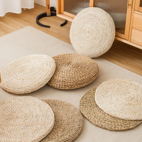 玉米皮蒲草坐墊榻榻米打坐日式陽台蒲團墊子道具擺拍幼兒園加厚棉 玉米皮蒲草坐墊榻榻米打坐日式陽台蒲團墊子道具擺拍幼兒園加厚棉