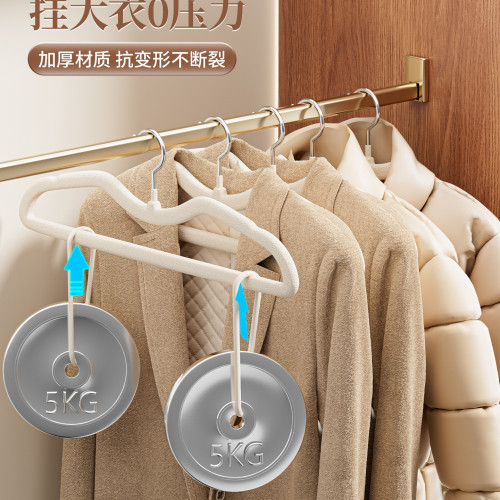 短頸植絨衣架家用掛衣無痕防肩角防滑衣服掛整理師縮脖子衣撐 短頸植絨衣架家用掛衣無痕防肩角防滑衣服掛整理師縮脖子衣撐