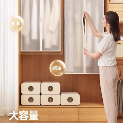 衣服防塵罩全封閉拉鍊款衣櫃防塵袋掛式家用大衣羽絨服立體遮塵布