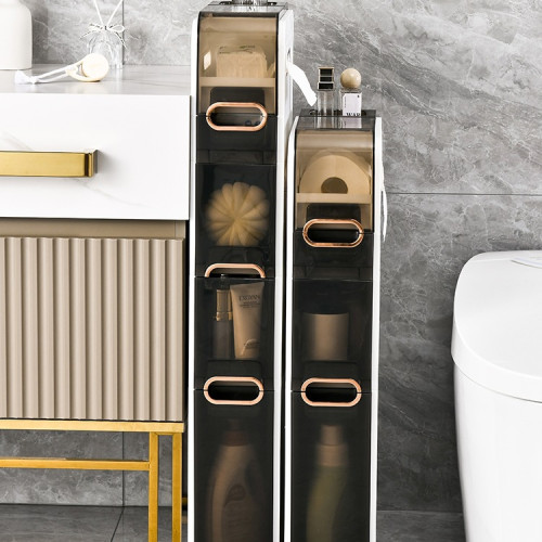 衛生間夾縫收納櫃浴室抽屜式置物架免縫隙櫃儲物櫃塑膠夾縫櫃 衛生間夾縫收納櫃浴室抽屜式置物架免縫隙櫃儲物櫃塑膠夾縫櫃