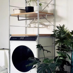 洗衣機上方置物架落地多層陽台儲物架貓砂盆置物架衛生間收納架