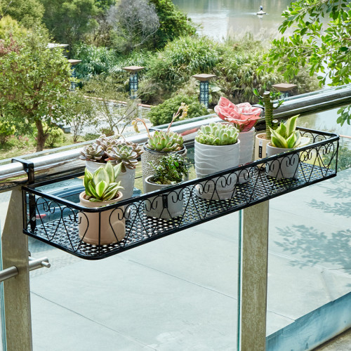 花架置物架陽台窗台2025新款懸掛掛式花盆架欄桿多肉鐵藝護欄架子 花架置物架陽台窗台2025新款懸掛掛式花盆架欄桿多肉鐵藝護欄架子
