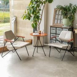 單人沙發網紅咖啡廳奶茶甜品桌椅組合商用洽談休閒鐵藝椅子