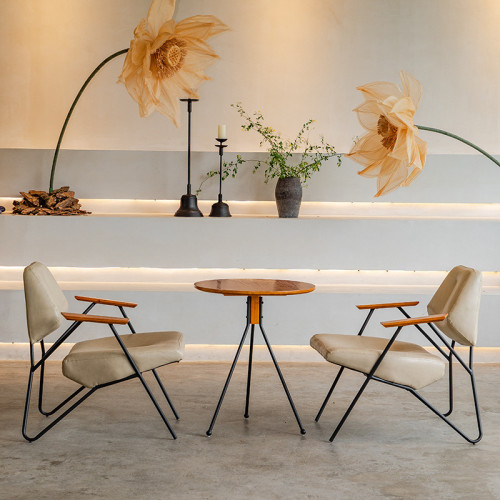 單人沙發網紅咖啡廳奶茶甜品桌椅組合商用洽談休閒鐵藝椅子 單人沙發網紅咖啡廳奶茶甜品桌椅組合商用洽談休閒鐵藝椅子