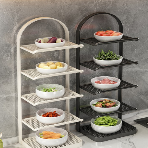 廚房配菜盤置物架多層曡加收納盤子家用火鍋備菜菜盤托盤 廚房配菜盤置物架多層曡加收納盤子家用火鍋備菜菜盤托盤