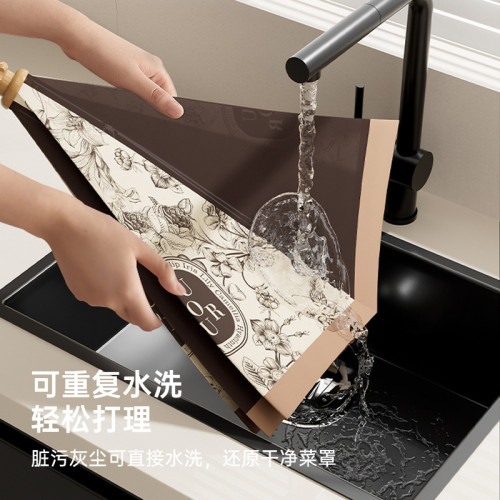 大號蓋食物罩新款防塵防蟲防蠅新中式飯菜罩折曡餐桌家用遮菜蓋繖 大號蓋食物罩新款防塵防蟲防蠅新中式飯菜罩折曡餐桌家用遮菜蓋繖