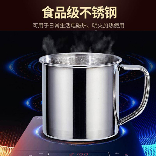 304不綉鏽鋼水杯大號蓋把手柄鐵幼兒園缸子茶杯家用喝水口杯帶有 304不綉鏽鋼水杯大號蓋把手柄鐵幼兒園缸子茶杯家用喝水口杯帶有