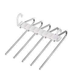 折曡褲架多功能多層褲子衣架家用魔術無痕褲夾衣櫃收納褲掛架