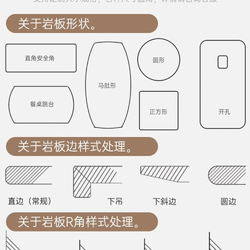 大理石台面廚房石英石灶台茶幾餐桌更換白色巖板磁磚桌面板