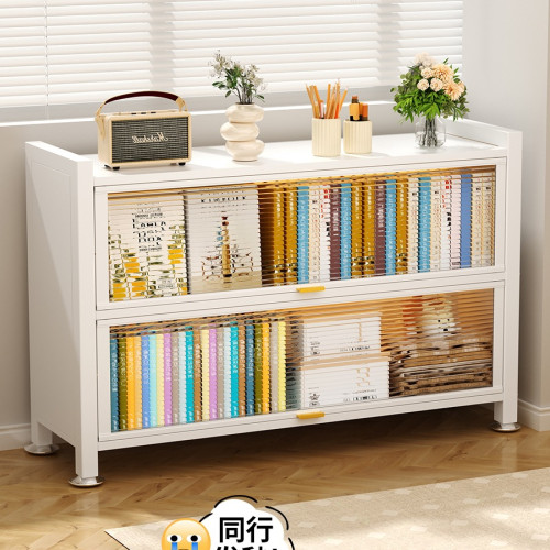 鋼製矮書櫃帶門兒童書架家用一體靠牆防塵儲物櫃落地置物架收納櫃 鋼製矮書櫃帶門兒童書架家用一體靠牆防塵儲物櫃落地置物架收納櫃